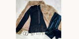 100% Polyester No pockets No zipper Approximate length (size 12): 27" - 69 cm