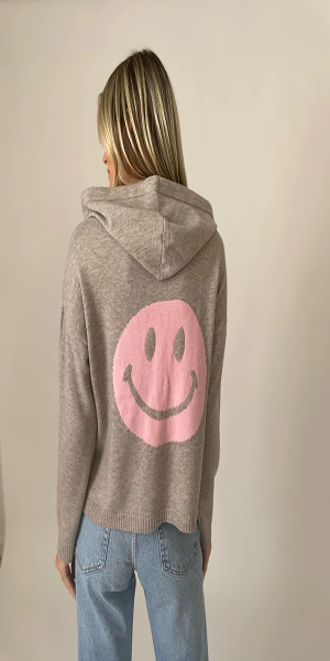 The Good Mood hoodie is back in heather grey and pink! Whether you’re rocking it with jeans or dressing down with sweats, this Hoodie is a soft and cozy must have.  Fabric: 88% polyester, 12% nylon