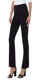 31'' Inseam Hi-rise Pull-on Clean, slimming and sophisticated silhouette Pintuck detailing No pockets Super soft hand-feel with amazing stretch Color: Black 54% Rayon, 35% Nylon, 11% Spandex Machine Wash Cold, Wash Separately, Wash Inside Out, Only Non-Chlorine Bleach When Needed, Tumble Dry Low, Cool Iron If Needed, Or Dry Clean