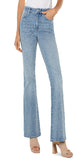 32" Inseam

Mid-rise

9-5/8" Front rise; 22" Leg opening

Classic 5-pocket styling details

Set-in waistband with belt loops

Flare
Color: Ahmanson
60% Cotton, 22% Rayon, 17% Polyester, 1% Lycra
Machine Wash Cold Inside Out Only Non-Chlorine Bleach When Needed Tumble Dry Low Cool Iron If Needed