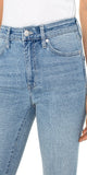 32" Inseam

Mid-rise

9-5/8" Front rise; 22" Leg opening

Classic 5-pocket styling details

Set-in waistband with belt loops

Flare
Color: Ahmanson
60% Cotton, 22% Rayon, 17% Polyester, 1% Lycra
Machine Wash Cold Inside Out Only Non-Chlorine Bleach When Needed Tumble Dry Low Cool Iron If Needed