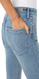 32" Inseam

Mid-rise

9-5/8" Front rise; 22" Leg opening

Classic 5-pocket styling details

Set-in waistband with belt loops

Flare
Color: Ahmanson
60% Cotton, 22% Rayon, 17% Polyester, 1% Lycra
Machine Wash Cold Inside Out Only Non-Chlorine Bleach When Needed Tumble Dry Low Cool Iron If Needed