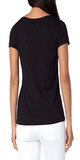 There's nothing better than a classic V-neck tee.  Our V-neck tee features a sim fit in our cotton modal blend making this the perfect layering piece. Available in multiple colors for every outfit and occasion.  Color: Black Fabric: 59% Cotton, 41% Modal V-Neck