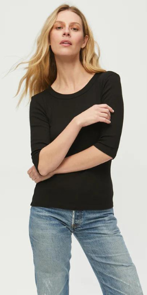 Dot 3/4 Sleeve Tee