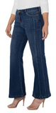 Hannah Seamed Flare, 32'' Inseam 9-5/8" Front rise; 24-1/2" Leg opening Sleek and sophisticated look 5-pocket styling details Set-in waistband with belt loops Zip-fly with single logo button closure By Liverpool 63% Cotton, 21% Lyocell, 14% Polyester, 2% Elastane Turn inside out, machine wash cold with like colors, Gentle cycle, Only non-chlorine bleach when needed, Flat air dry, Cool iron if needed, Or dry clean.