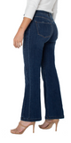 Hannah Seamed Flare, 32'' Inseam 9-5/8" Front rise; 24-1/2" Leg opening Sleek and sophisticated look 5-pocket styling details Set-in waistband with belt loops Zip-fly with single logo button closure By Liverpool 63% Cotton, 21% Lyocell, 14% Polyester, 2% Elastane Turn inside out, machine wash cold with like colors, Gentle cycle, Only non-chlorine bleach when needed, Flat air dry, Cool iron if needed, Or dry clean.