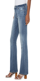 Mid-Rise bootcut jean in our must-have Yuba wash. Slim through the hips and thighs and releases at the knee and leg opening to create the beautiful bootcut shape. 32'' Inseam 10" Front rise; 20-1/2" Leg opening Sleek and sophisticated look 5-pocket styling details Set-in waistband with belt loops Zip-fly with single logo button closure Color: Beckwith 55% Cotton, 29% Antibacterial Fiber (Rayon)