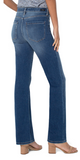 Lucy Boot Jean, 32'' Inseam 9-7/8" Front rise; 20" Leg opening Sleek and sophisticated look 5-pocket styling details Set-in waistband with belt loops Zip-fly with single logo button closure By Liverpool 95.6% Cotton, 3.9% ZT400, 0.5% Spandex Turn inside out, machine wash cold with like colors, Gentle cycle, Only non-chlorine bleach when needed, Flat air dry, Cool iron if needed, Or dry clean.